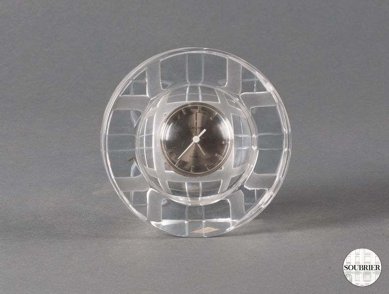 Pendulette ronde en cristal