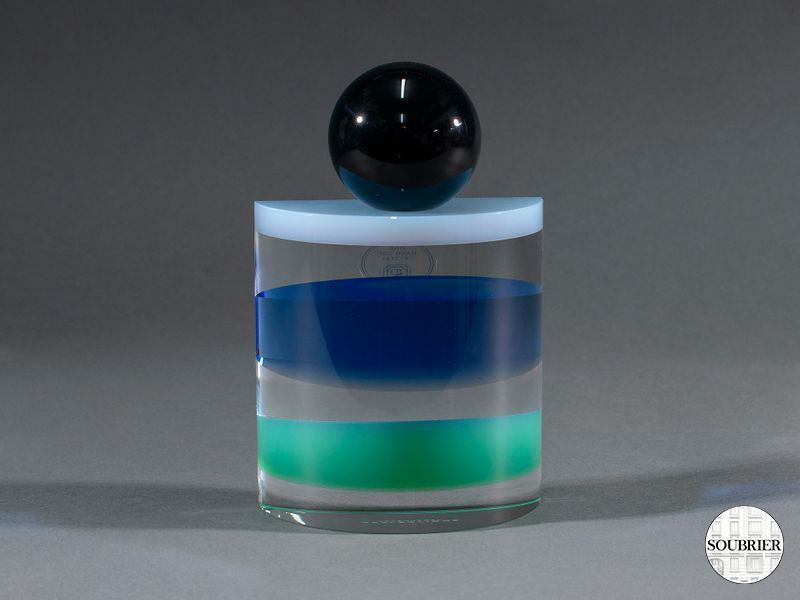 Serre livre en verre boule noire