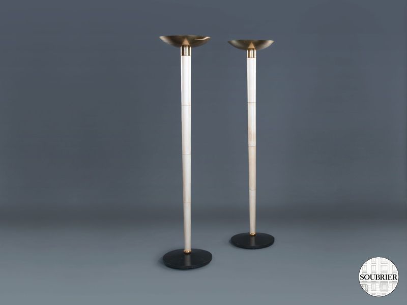 Two floor lamps