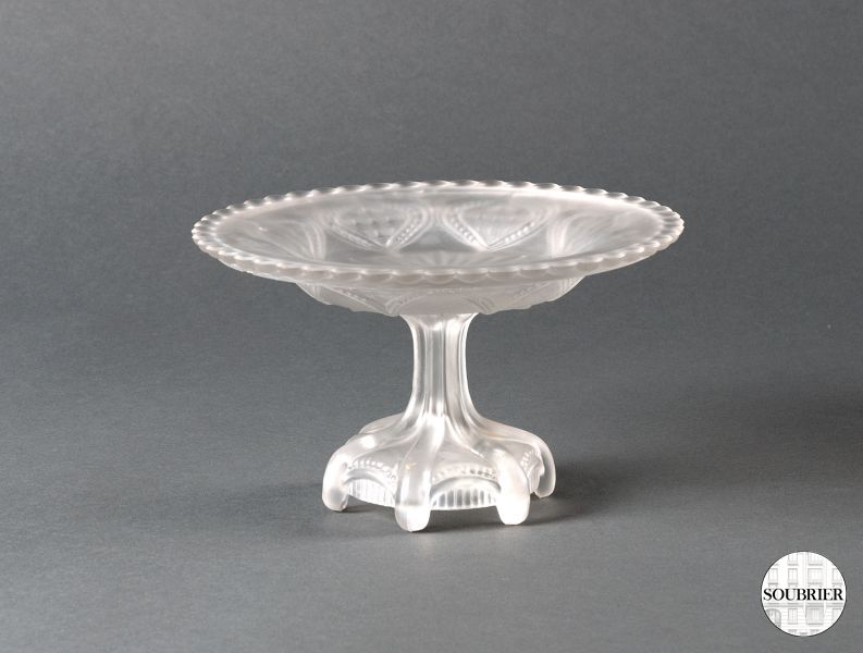 Coupe Lalique en verre satiné
