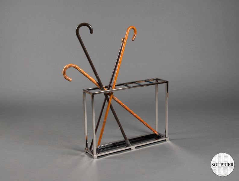 Chrome-plated umbrella stand