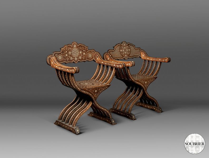 Curule chairs Syrian