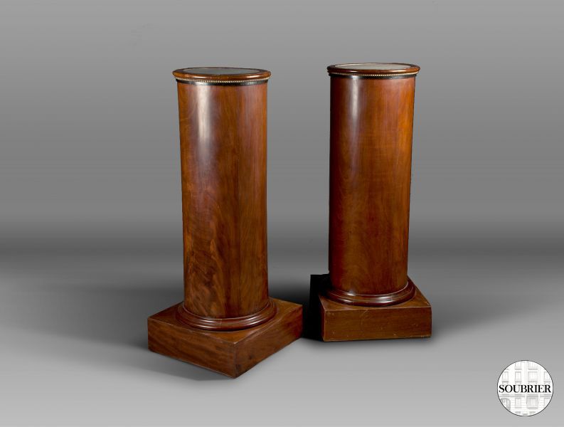 Mahogany columns