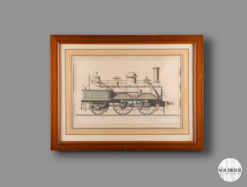 Locomotive drawing