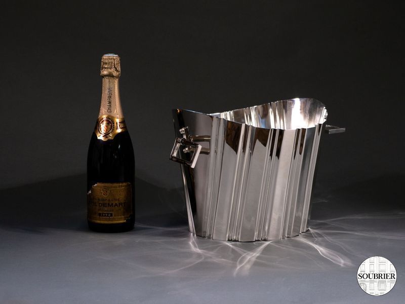 Seau a champagne métal argenté