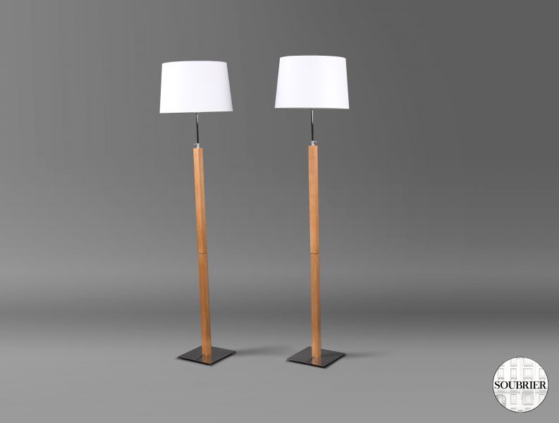 Pair of modern floor lamps
