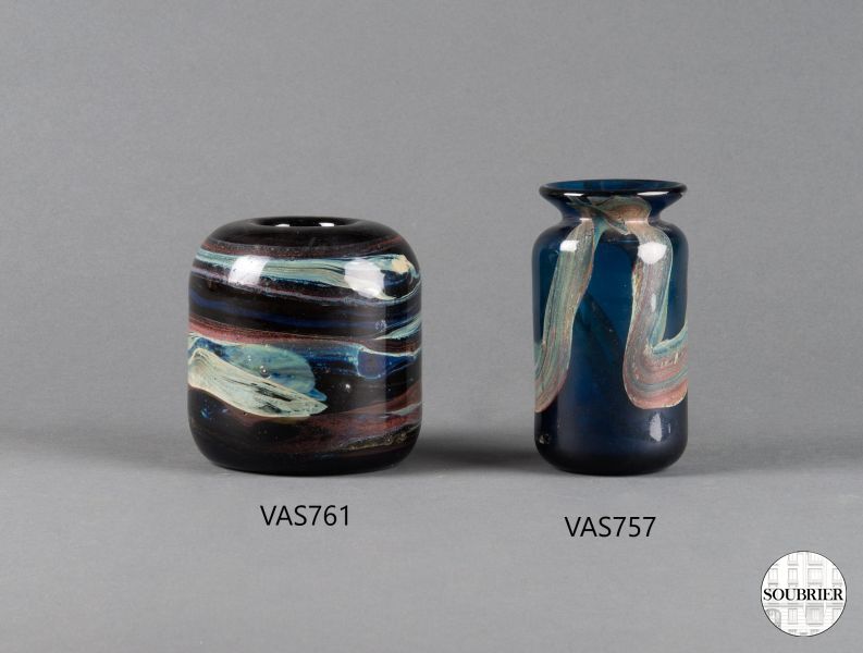 Vases en verre soufflé