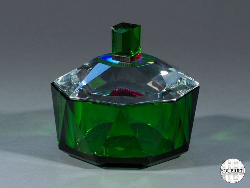 coffret cristal et son couvercle