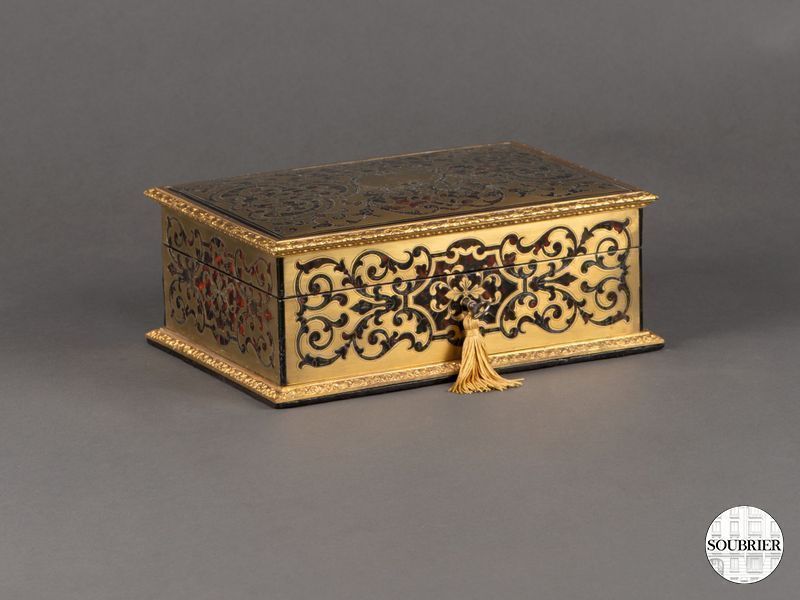 coffret marquèterie boulle