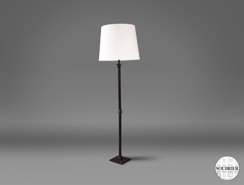 Lampadaire bronze patiné