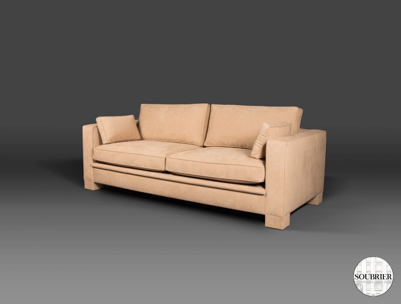 Fawn alcantara Chalerston sofa