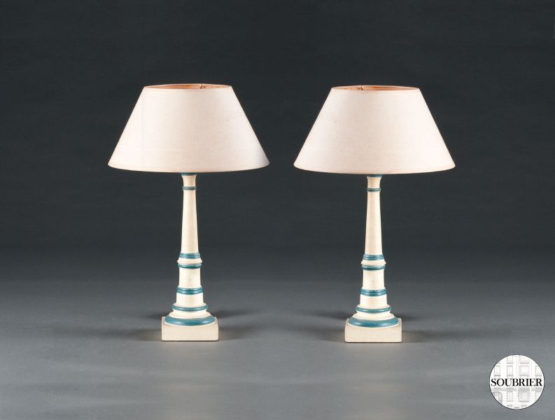 Pair of bedside lamps