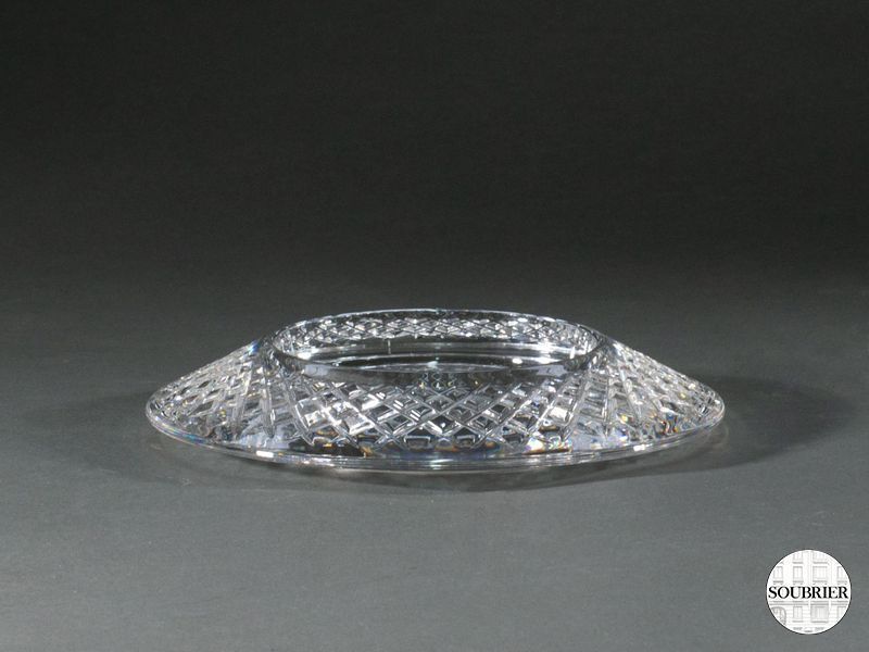 Cendrier en cristal taillé