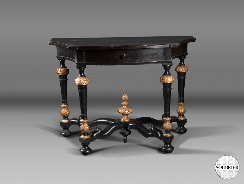 Black console table