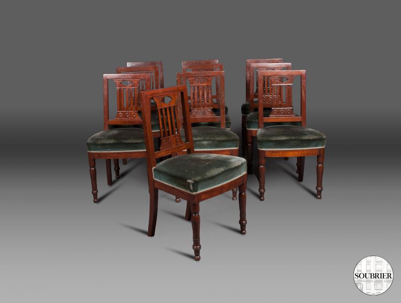 12 chaises Directoire