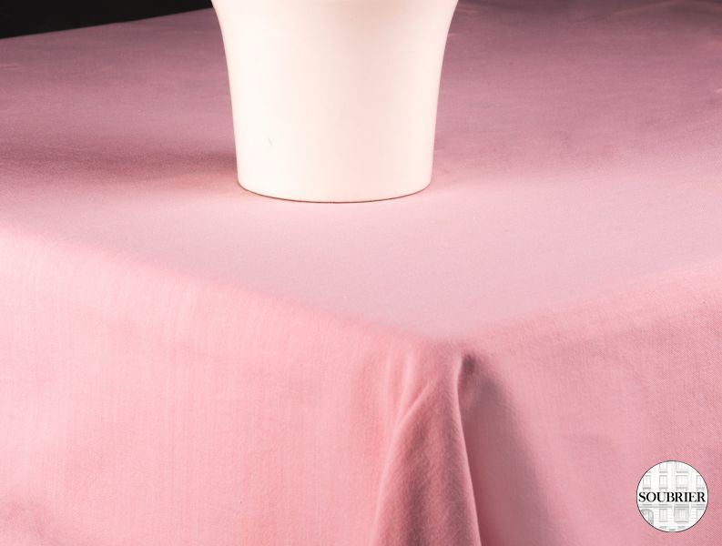 Pink tablecloth