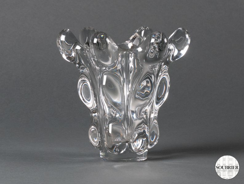 Daum crystal vase