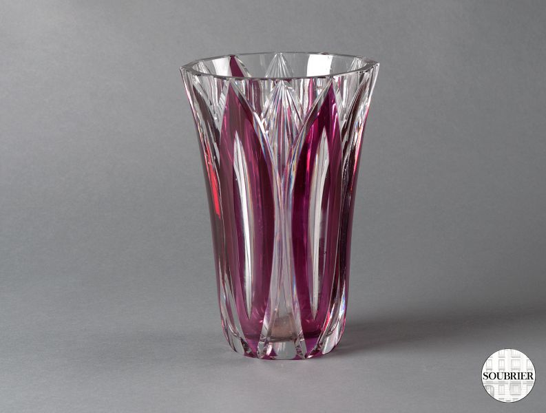 Cut crystal vase