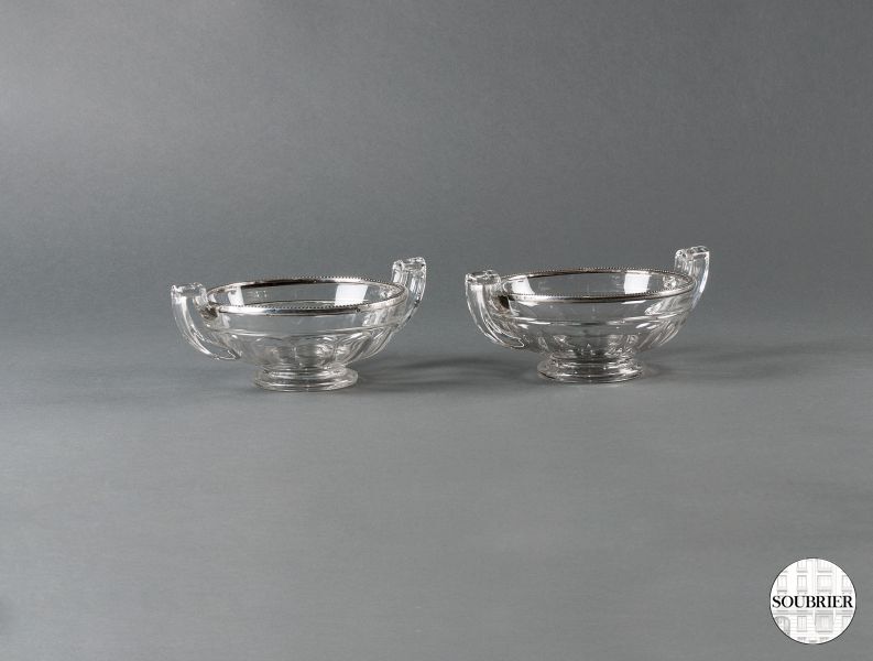 Two crystal glasses