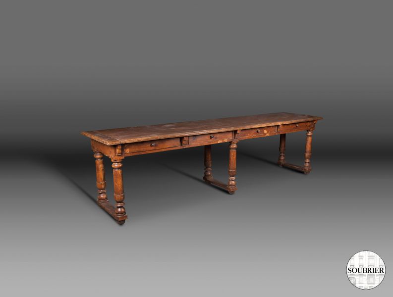 Large rustic table