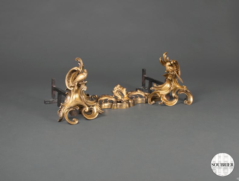 Pair of andirons