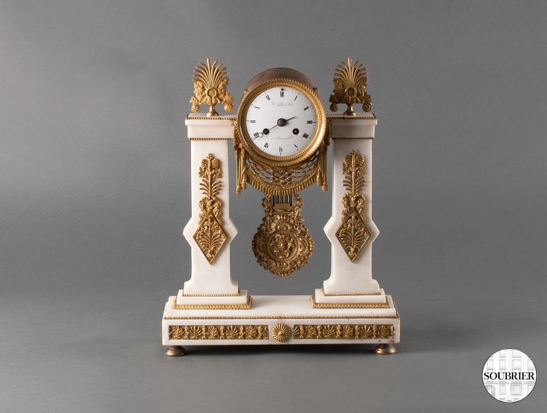 Louis XVI marble clock