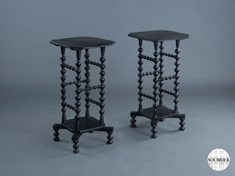 Small black tables