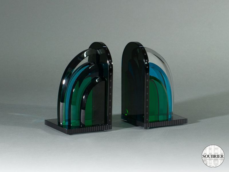 Serre livre en verre de couleur