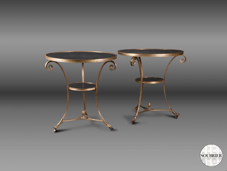 Pair of antique pedestal in