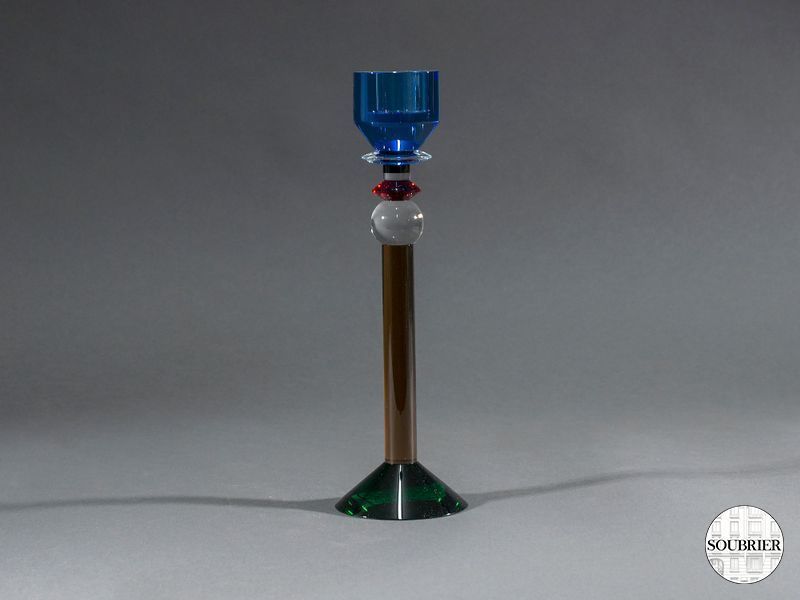 Bougeoir en verre 
