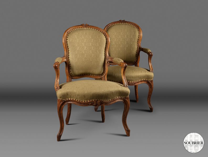 Fauteuils Louis XV