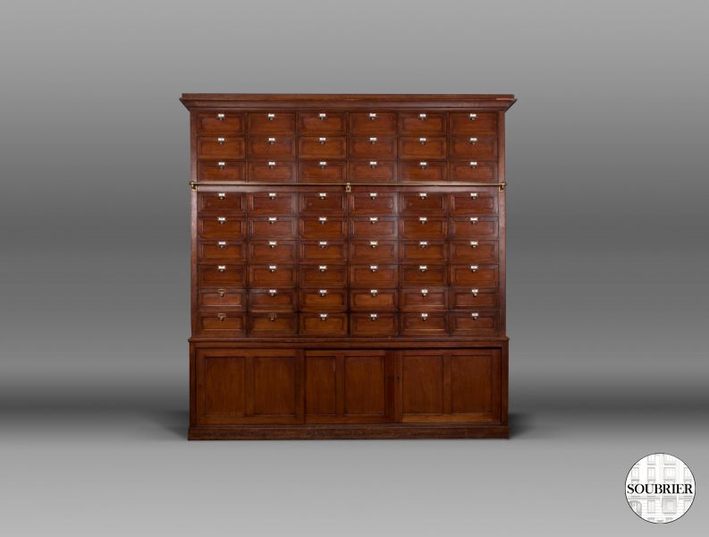 Large filing cabinet in mahogany