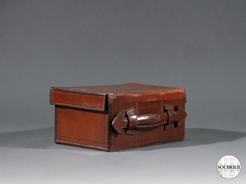 Petit coffre à cartouche en cuir
