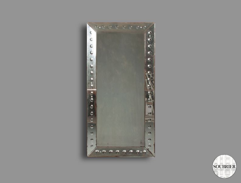 Framed rectangular mirror