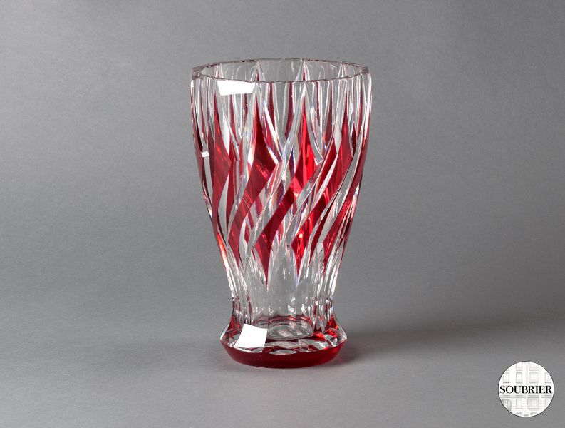 Vase en cristal taillé