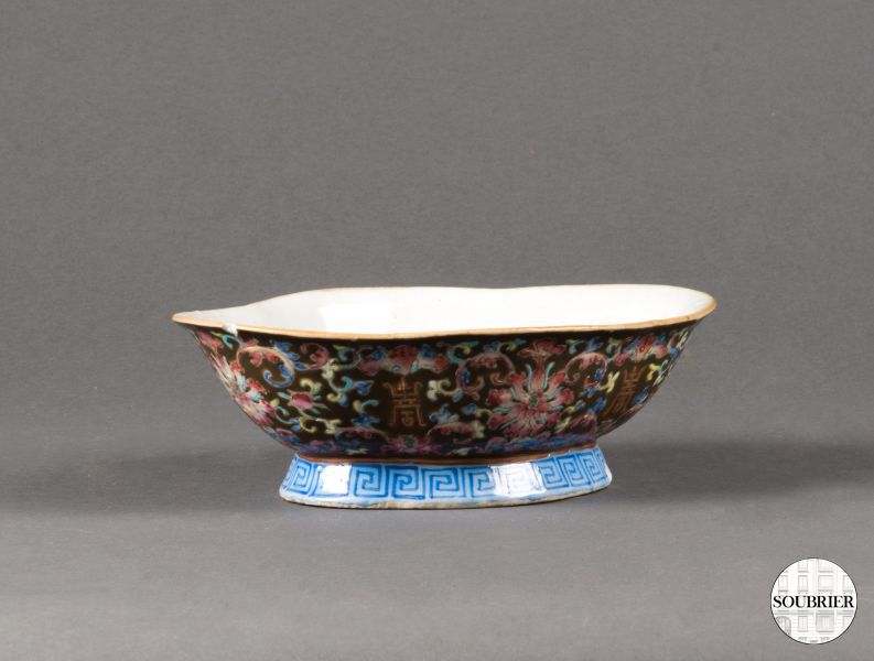 Coupe chinoise en porcelaine bleue