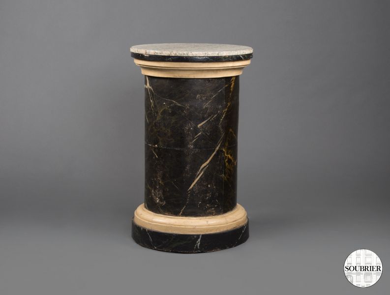 Faux marble steles