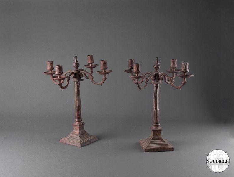 Candelabra fluted column