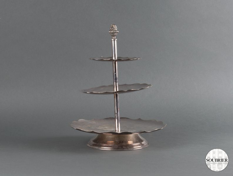 Antique silver-plated server