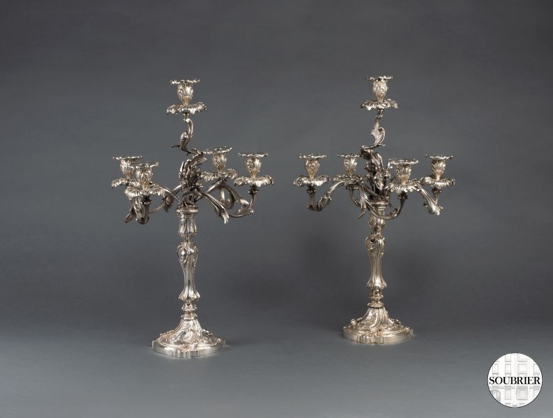 Pair of candelabras