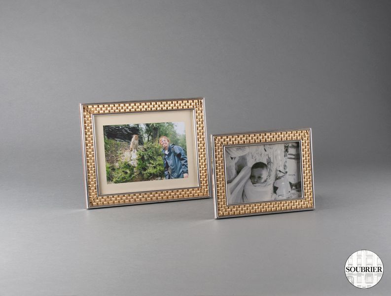 Golden picture frame