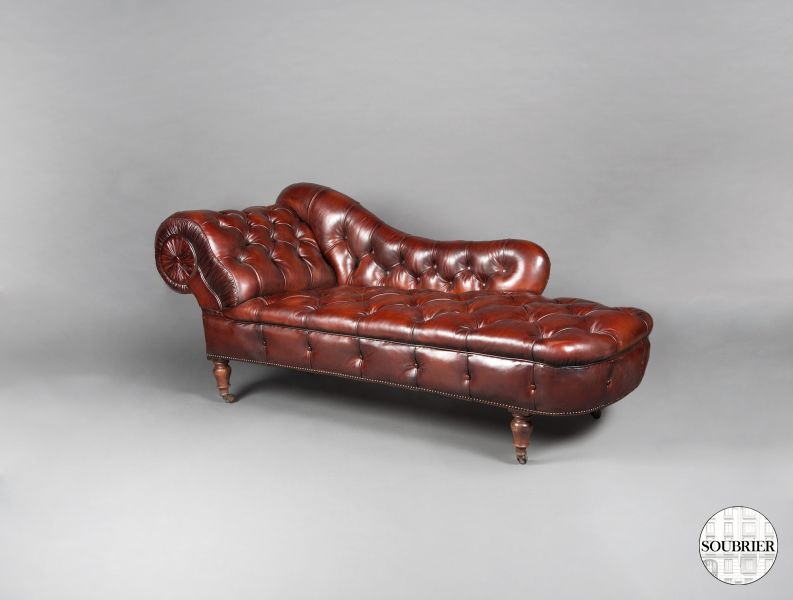 English leather daybed