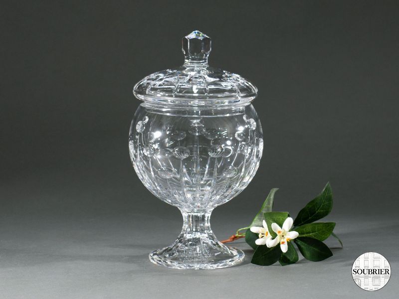 Bonbonnière plus couvercle cristal