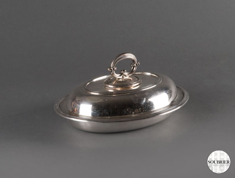 Silver-plated vegetable dish