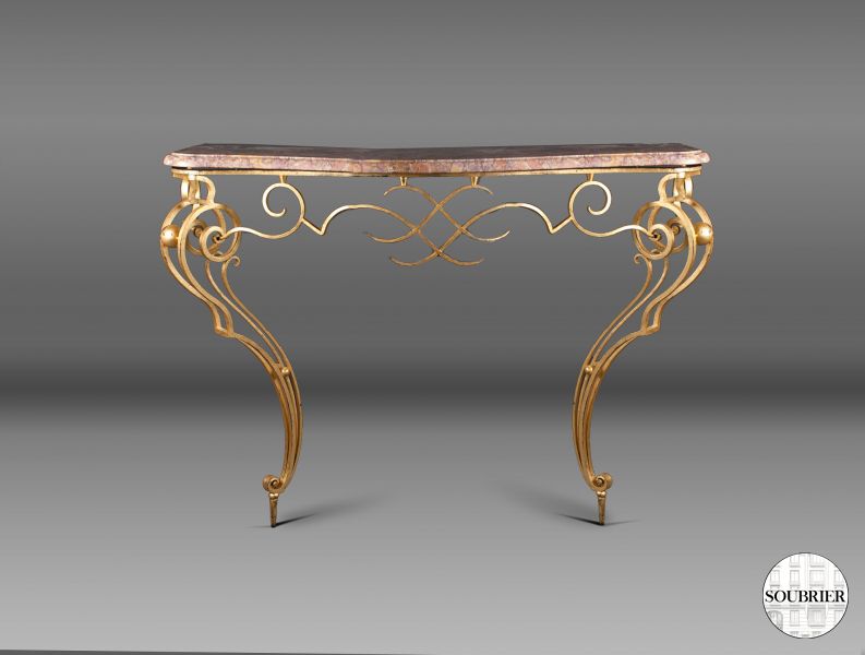 Wrought iron console table