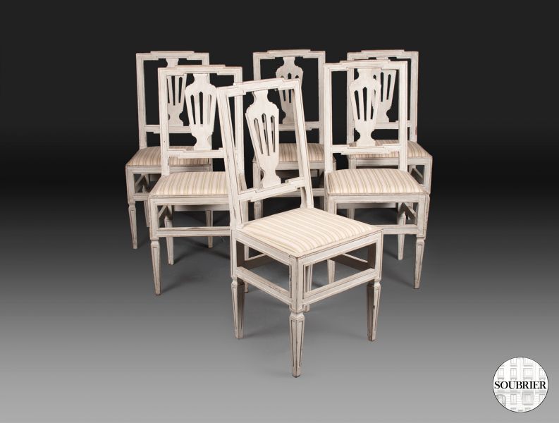 6 chaises Directoire