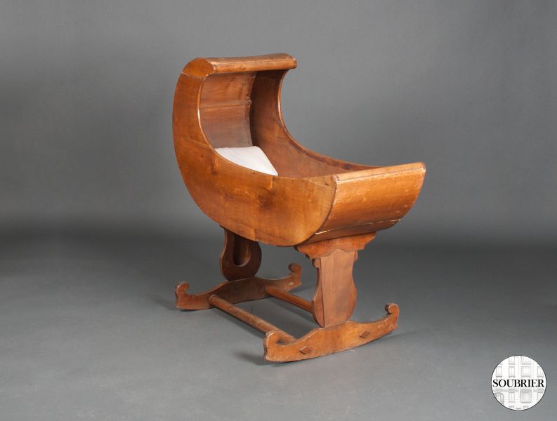 Rustic wooden cradle