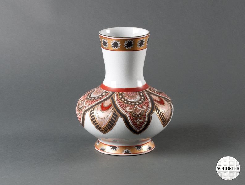 White porcelain vase