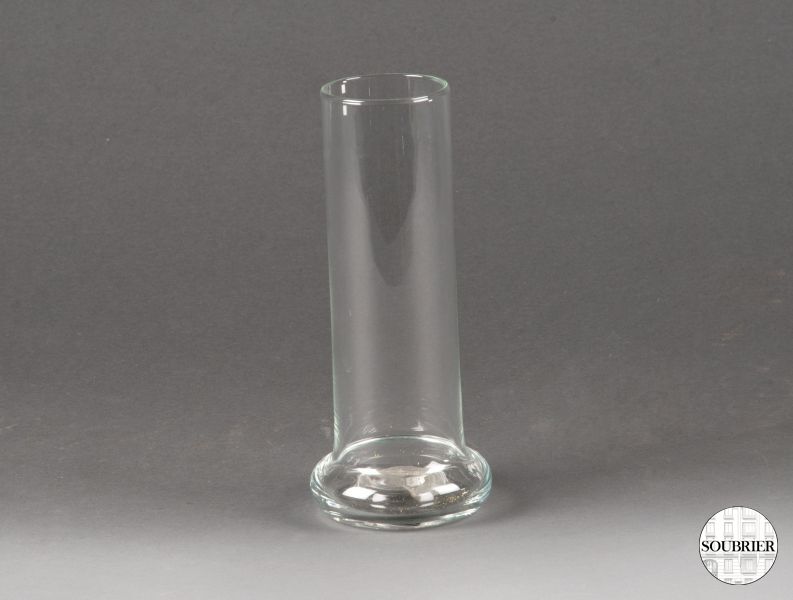 Flared base glass vase