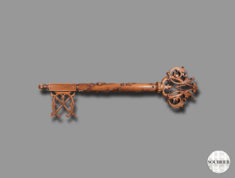 Large wooden key